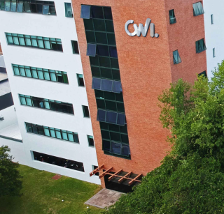 Fachada do prédio da CWI Software na sede de São Leopoldo.