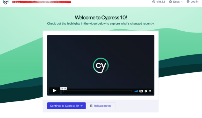 Realizando upgrade para a versão 10 do Cypress