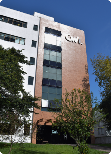Facade of the CWI building in São Leopoldo (RS).